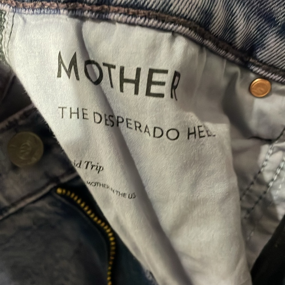 MOTHER The Desperado Heel High Rise Flare Jean in acid trip size 30 - Picture 7 of 11